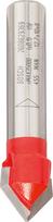 V veida gropju frēze 8 mm, D 12,7 mm, Rokas frēzēm, malu frēzēm V VEIDA GROPJU FRĒZE EXPERT FOR, 2608629369, BOSCH