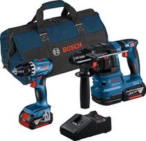 Kombinētais komplekts 18V: GSR 18V-45 + GBH 18V-22, 2 x 4.0Ah akumulatori, GAL 18V-40 lādētājs, 0615A50038, BOSCH PROFESSIONAL