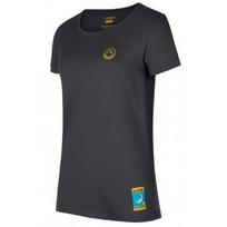 Krekls CLIMBING on the MOON T-Shirt W, izmērs: S, Carbon/Giallo, 8058428001217 LA SPORTIVA