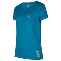 Krekls CLIMBING on the MOON T-Shirt W, izmērs: S, Turchese/Giallo, 8058428001118 LA SPORTIVA