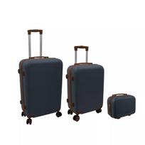 Lagaminų komplektas iš 3 dalių 60L (42x25x64cm) + 43L (36x23x56cm) + 15L (24x17x33cm) pilka 128228007 ORDINETT