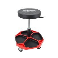 Regulējams rullējošs darbnīcas krēsls ar rīku paleti, 136 kg slodze, 41-55 cm augstums, AW20065BL, AWTOOLS
