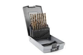 Urbumu komplekts, K10932, KAMASA TOOLS, 19 gab., izturīgi tērauda urbji ar 5% kobalta sakausējumu, 135° griešanas leņķis.