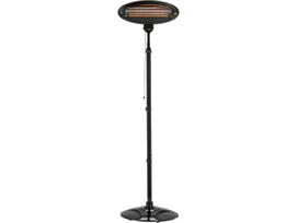 Lund GRF 68792 infraraudonasis šildytuvas, 2000W, 220-240V, IP34, 25m², 3 galios, kvarco lempa, siena/stovas