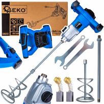 Geko elektrinis maišytuvas G80212, 1600W, 230V, 2 greičiai, 240-500 RPM, 380-850 RPM, M14 sriegis, 60cm, 14cm, 2m kabelis