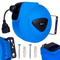 Geko elektrinis prailginimo laidas su automatinėmis ritėmis ir sieniniu laikikliu, G17521, 15m, 1.5m, 3x1.5mm², IP20