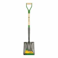 Lāpsta ar kvadrātveidu asmeni ar koka kātu 113 cm un tērauda D veida rokturi John Deere® PCY-RBA-SP-JD TRUPER