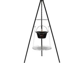 Lund 99933, anglių kepsninė su dubeniu ant trikojo, 49cm, 6l, plienas, reguliuojama, nešiojama