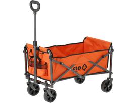Flo sulankstomas sodo vežimėlis 90180, 70kg, 750x480x860mm, 4 ratai, OXFORD 600D, teleskopinė rankena, 2 kišenės