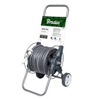 Balts Sudrabs PLUS 30m komplekts, BRADAS, WL-W2K30, metāla šļūteņu ratiņi un 5-slāņu šļūtene 1/2''