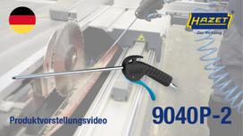 Hazet oro pūtimo pistoletas 9040P-2, 420mm, 290l/min, 8mm, tiesus vamzdis, 280mm, 85dB, 90dB 8val, acetalinis rankena