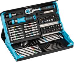 Hazet atsuktuvų antgalių rinkinys 2200SC-31, 73 vnt., 1.5-6mm, PH1-PH3, PZ1-PZ3, T6-T40, 25mm, 50mm, 89mm, magnetinė uždanga