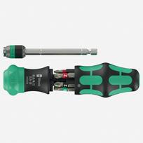 Wera Kraftform Kompakt 20 RA-R 05051513001, 1/4" hex, 6 bitai, magnetinis jungtis, krumpliaračio mechanizmas