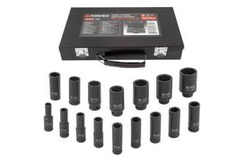 Smūginės galvutės, FORSAGE, F-4167-5MPB, 16 vnt., 1/2", CrMo plienas, 10-36 mm