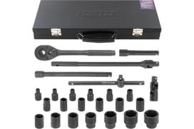 Smūginių įrankių rinkinys, Forsage, F-4263-5MPB, 26 vnt., 1/2", 6-kampis, 8-32 mm, Cr-Mo, metalinė dėžė