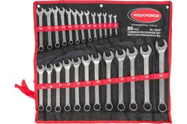 Rockforce Kombinuotų raktų rinkinys RF-5261P, 6-32mm, 26 vnt., CrV, chromuotas, dėkle