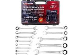 Forcekraft kombinuotų raktų rinkinys FK-10339, 13 vnt., 8-32mm, CrV, antikorozinis padengimas, dėžė