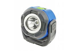 Hogert darbinis žibintas HT1E432, 550lm, 3,7V, 2000mAh, IPX4, IK07, 360°, USB-C, 3 režimai, magnetinis, su kabliu, ABS