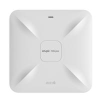 Ruijie RG-RAP2260(E) | Wi-Fi 6 AX3200 Belaidis Prieigos Taškas (2.4GHz / 5GHz, 3202Mbps, 1× 2.5GbE + 1× Gigabit Prievadas) — Montuojamas Ant Lubų, Baltas Dizainas