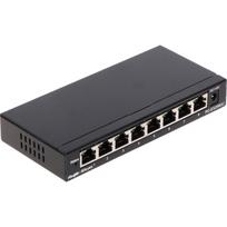 Ruijie Reyee RG-ES208GC | 8 Prievadų Gigabit Išmanusis Tinklo Jungiklis su Debesų Valdymu — Juodas Dizainas