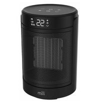 1500 W keraminis ventiliatorinis šildytuvas iki 22 m² patalpoms nešiojamas juodas FH1500BLACK Mill