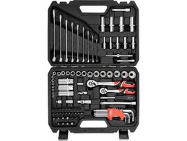 Yato Įrankių rinkinys 1/4", 3/8" YT-38785, 92 vnt., 72 dantys, 1/4" (6.3 mm), 3/8" (9.5 mm), 40CrV, CRV 6140, CrV 50BV30, S2