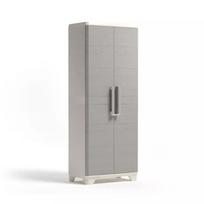 Keter Linear Wood aukštas spinta 29210299, 68x39x173cm, Pilka, 3 lentynos, kiekviena iki 15kg