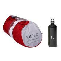 Miegmaišis SIM Comfort Dou 5, EXPED, 7640277841086, Dydis: Duo, Temperatūra: -25°C, R vertė: 5.9, Storis: 5cm, Ilgis: 197cm, Plotis: 125cm, Pakuotės matmenys: 63x20cm, Svoris: 3015g