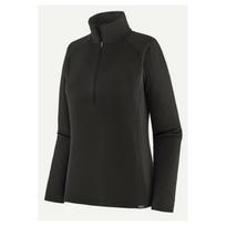 Patagonia termo marškiniai CAP MW Zip Neck W, 0191743877612, 170g, L, juoda, Polartec Power Grid, HeiQ Pure, raglano rankovės