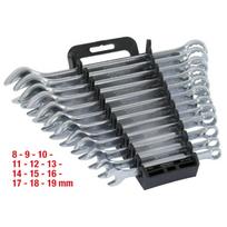 Kombinuotų veržliarakčių rinkinys 8-19 mm, 12 vnt, KSTOOLS, 517.0052, Svoris: 1.14 kg, Išmatavimai: 21 x 29 x 5 cm