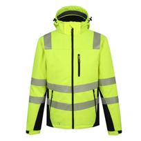 Pesso Hi-vis žiemos striukė Calgary CL2, XL, geltona, 3000 g/m²/24h, 10000mm, Softshell, PU membrana, atšvaitai