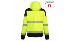 Pesso Hi-vis softshell striukė Palermo PALERMOGXL, 8000 mm, 5000 g/m²/24 h, 1.1 kg, geltona/juoda, 100% poliesteris