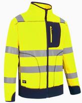 Pesso FL02G-L Hi-vis vilnonė striukė, CL2, geltona/tamsiai mėlyna, L, 100% poliesteris, atšvaitai, 2 kišenės
