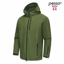 Pesso Otava OTAVA_OG-4XL, softshell žiemos striukė, 4XL, žalia, 300 g/m², atspari vandeniui ir vėjui, atšvaitai