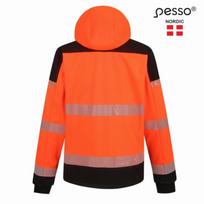 Apsauginė striukė Palermo, 8000 mm, 5000 g/m²/24 h, PESSO, PALERMOOM, oranžinė/mėlyna, M