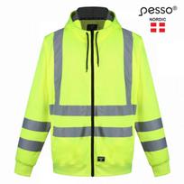Pesso FL03G_L Hi-vis striukė su gobtuvu, CL2, geltona, L, 100% poliesteris, EN ISO 20471:2013