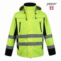 Pesso Denver CL2 šviesą atspindinti striukė, XL, geltona/juoda, EN ISO 20471:2013 2 klasė, atspari vėjui/vandeniui