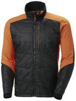 Kensington izoliuota striukė, juoda/oranžinė, S, Helly Hansen, 73233_992-S, 100% poliamidas - 55 g/m², 80% poliamidas, 20% elastanas - 255 g/m², 100% perdirbtas poliesteris - 40 g/m²