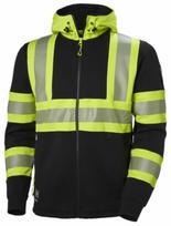 Helly Hansen Hi-vis striukė su kapišonu 79273_369-L, 0.836kg, geltona/juoda, CL1, 3M atšvaitinės juostos, YKK užtrauktukas