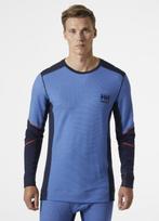 Termovėlinis, Lifa Merino marškiniai, mėlyni, M, HELLY HANSEN, 75106_595-M, 57% merino vilna, 43% polipropilenas, 215 g/m²