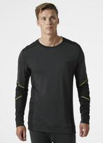 Termovėlinis, Lifa Merino marškiniai, juodas/žalias, M, HELLY HANSEN, 75106_999-M, 57% merino vilna, 43% polipropilenas, 215 g/m²