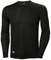 Termovėliniai drabužiai, marškiniai, S, Helly Hansen, 75105_990-S, juodi, 100% polipropilenas, 125 g/m²
