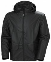 Helly Hansen Lietaus drabužiai Striukė VOSS 70180_990-L, 0.545 kg, juoda, L, PU danga, Helox+, atspindinčios detalės