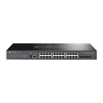 Omada 24-Port Gigabit Stacking Lite L3 valdomas jungiklis su 4× 10G lizdais, TP-Link, SG5428X, 24× 10/100/1000Mbps, 4× 1/10Gbps, Be ventiliatoriaus, 100-240 V~50/60 Hz