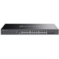 Omada 24 prievadų 2.5GBASE-T L2+ valdomas jungiklis su 4 10GE SFP+ lizdais, TP-Link, SG3428X-M2, 24× 10/100/1000Mbps/2.5Gbps RJ45 prievadai, 4× 10G SFP+ lizdai, Rack mountable