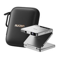 Aurzen AU-PJ-ZP001M-UNWH0 Zip Projector Nešiojamas trijų lankstų DLP 720p 100 ANSI liumenų 300:1 kontrastas Automatinis fokusavimas Vertikalus ir horizontalus režimas Instant atspindys Sidabrinis