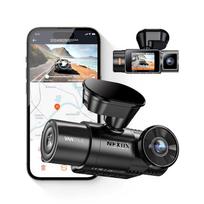 Vantrue N2X LTE Dual Dash Cam 2.7K UHD priekinė ir 1080p salono įrašymas Sony STARVIS 2 HDR 158° platus kampas GPS registravimas 5 GHz Wi-Fi LTE ryšys G-jutiklis 24/7 parkavimo režimas Cikliškas įrašymas microSD iki 512GB Juodas