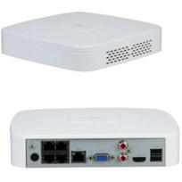 Dahua DHI-NVR4104-P-4KS3 tinklo vaizdo įrašymo įrenginys 4CH, 4 PoE, 1 HDD, 8 × 1080p@30 fps, 4 × 4 MP@30 fps, 80Mbps, 12 MP, AI
