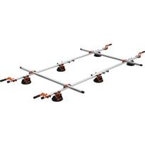 Yato YT-37091 Transporto rankena, 150 kg, 6 vakuuminiai siurbliai, Ø 20 cm, 160-320 cm reguliuojami gidai, aliuminis