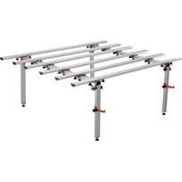 Yato plytelių darbo stalas YT-37100 1400x1800 mm aliuminis sulankstomas 4 reguliuojamos kojos Pilka
